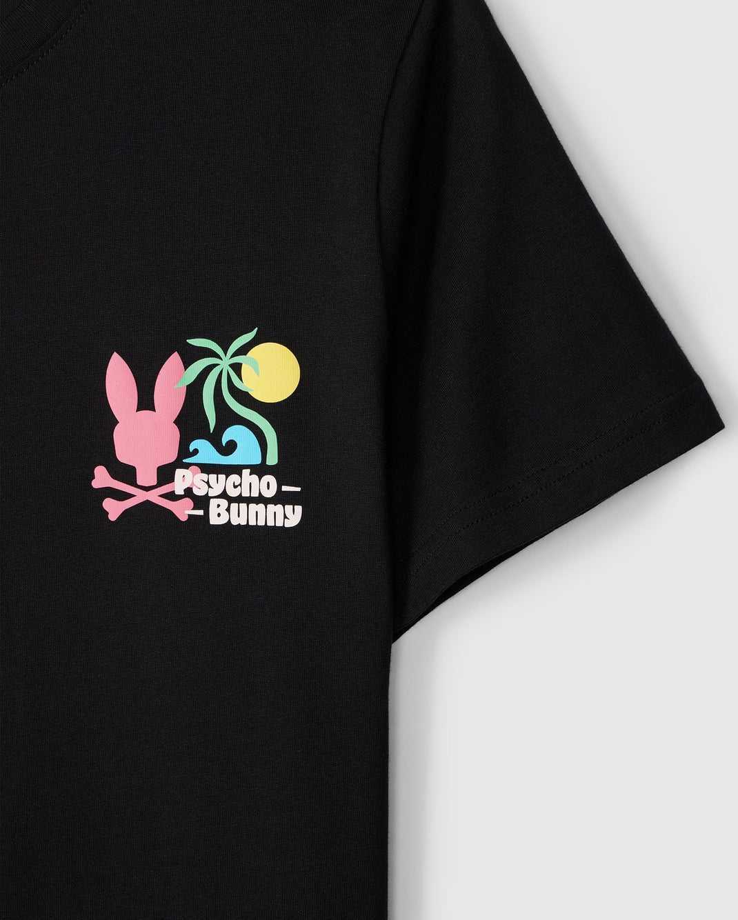 Tees Psycho Bunny Mentz Graphic Tee Noir Homme | IXT-81532983